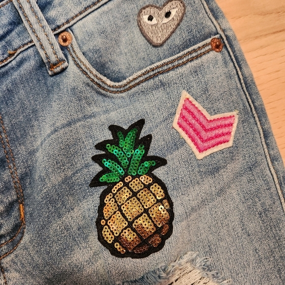 STS BLUE TOMBOY SKINNY SLOUCH PATCH JEAN SIZE 24 LIKE NEW! - Picture 12 of 13